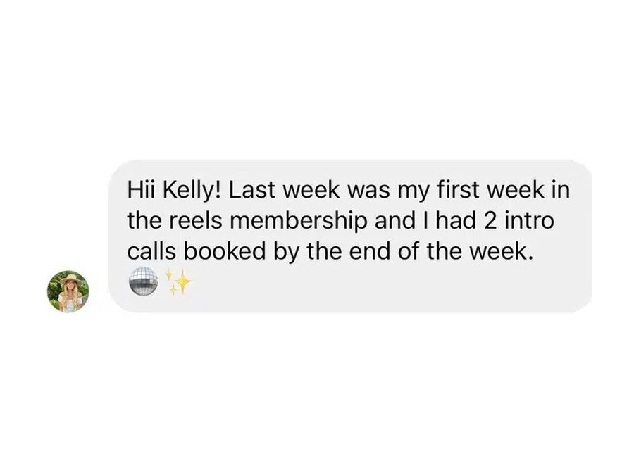 DM: two intro calls booked in my first week